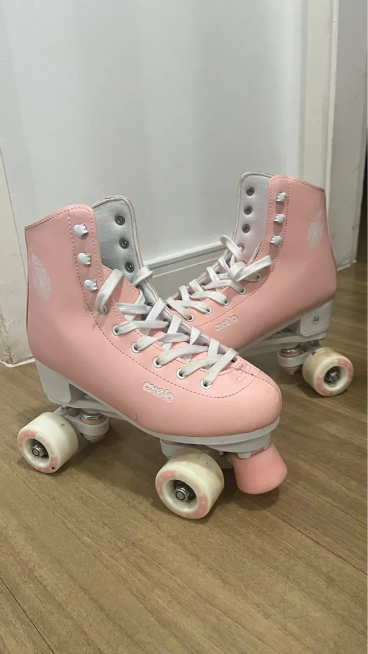 Patins Roller Oxelo Rosa - Tamanho 38