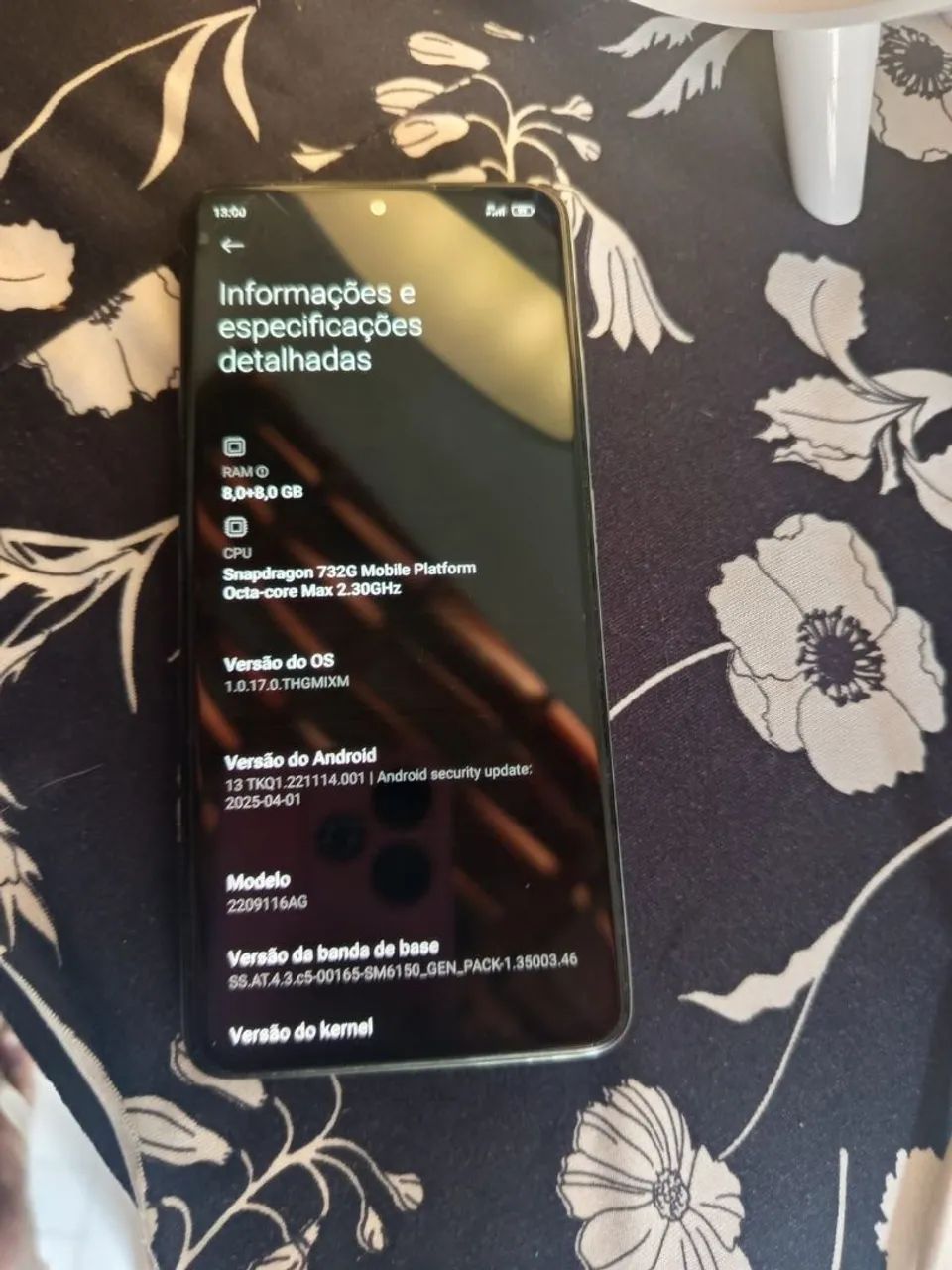 REDMI NOTE 12 PRO 256GB 16 RAM COM TRINCO ATRAS E UM PEQUENO NA FRENTE MAIS TODO ORIGINAL  - Foto 3