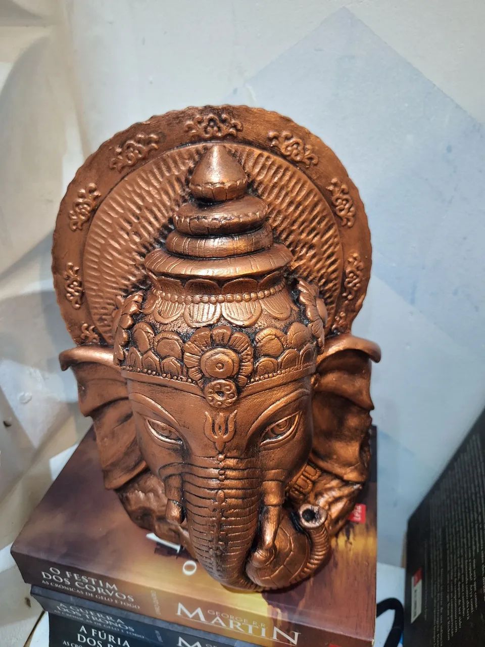 Escultura busto Ganesha - Foto 2