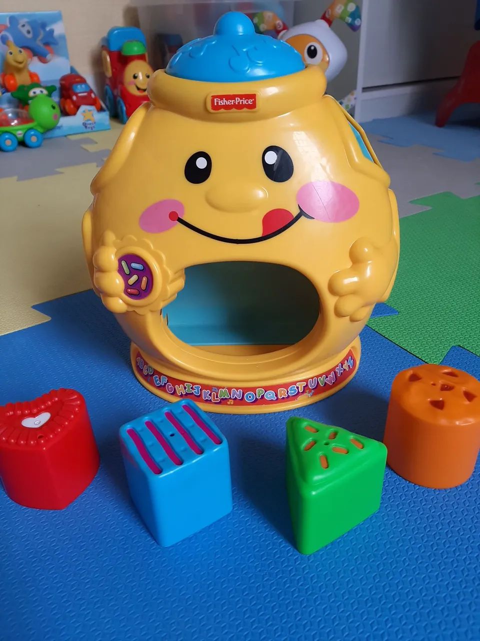 Brinquedo Fisher-Price Pote de Biscoitos com Blocos