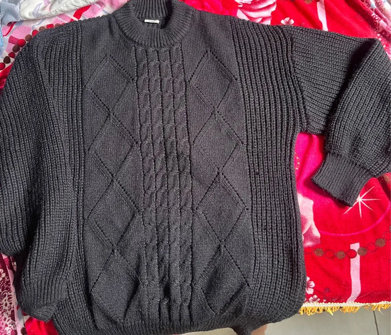 Suéter Tricot Preto