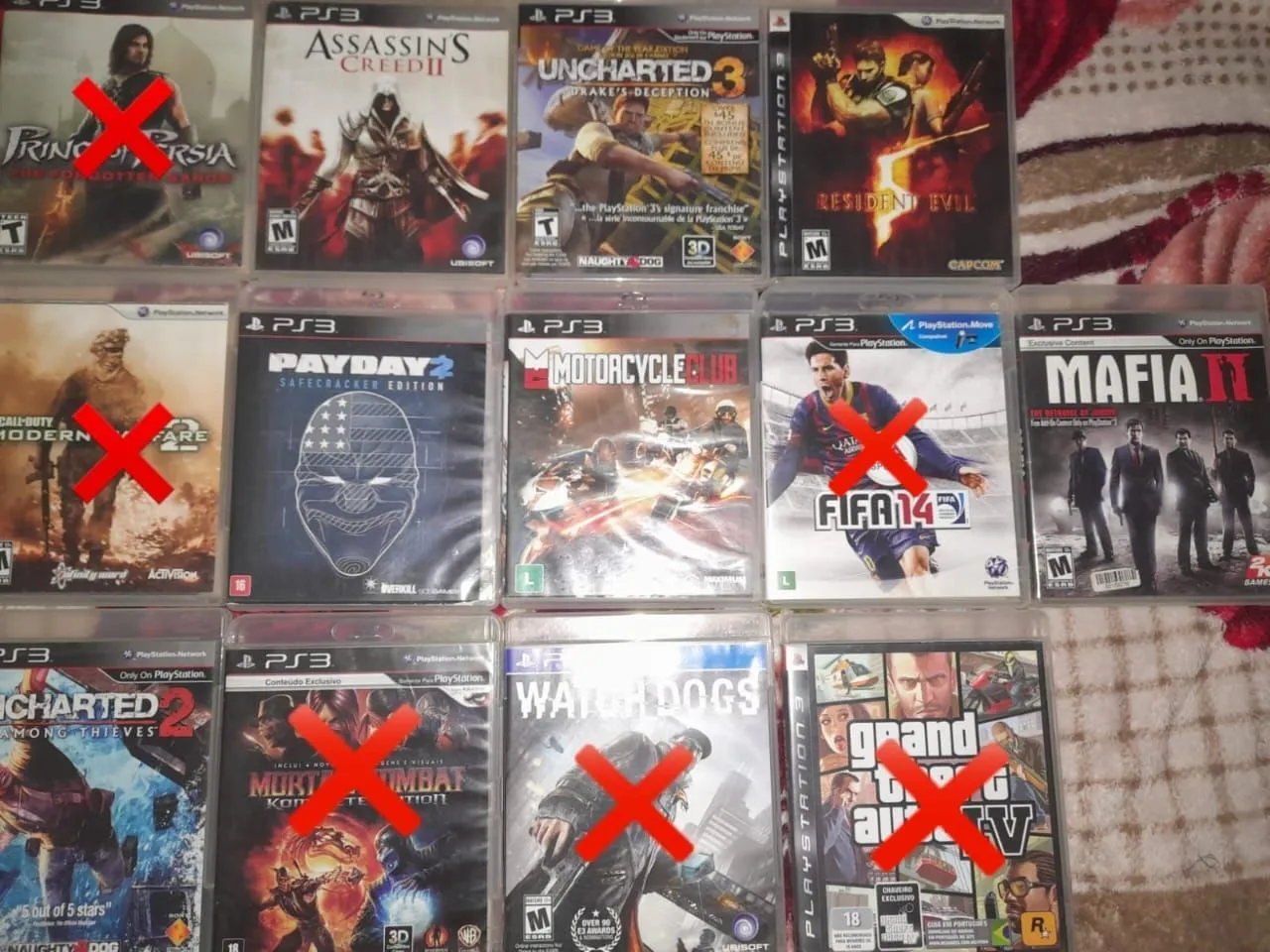Lote de jogos de PS3 - Ótimo preço!