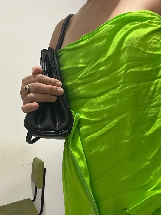 Bolsa preta feminina social trabalho casual dia-a-dia - Foto 5