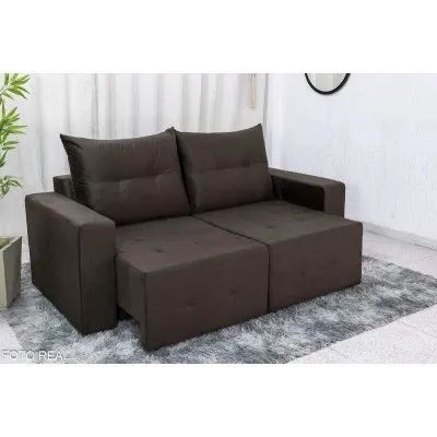 Sofá Cinza Modular Confortável para Sala retrátil 1,80m l33m - Foto 3