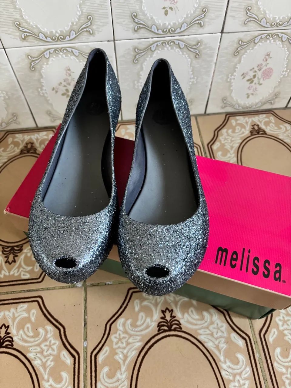 Melissa Ultra Glitter Cinza Tamanho 38 - Foto 5