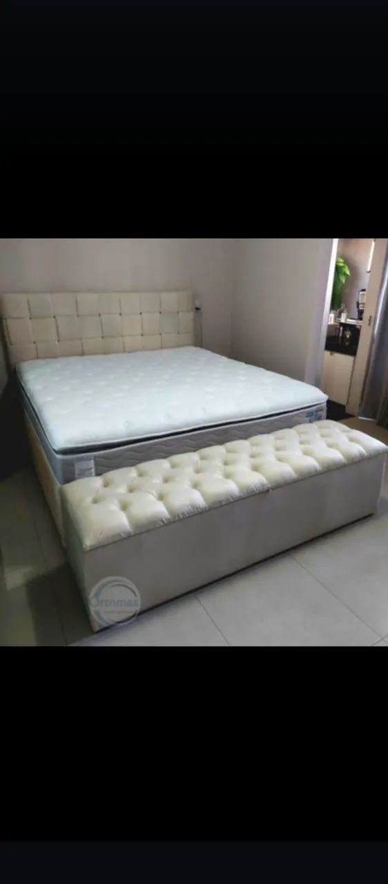 Cama super king grátis travesseiro lençol e fronha  - Foto 5