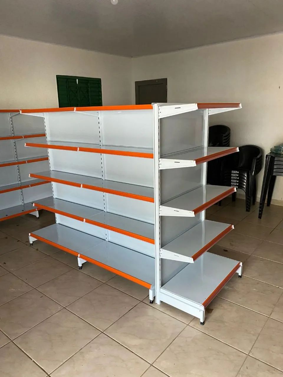 Gôndola central de aço para comércio