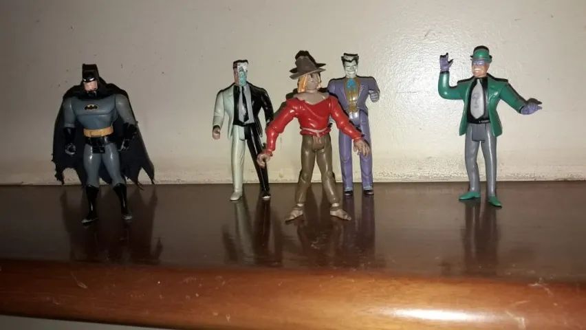 Brinquedo Boneco Ação Batman Charada Coringa DC Comics 1993 - Foto 4