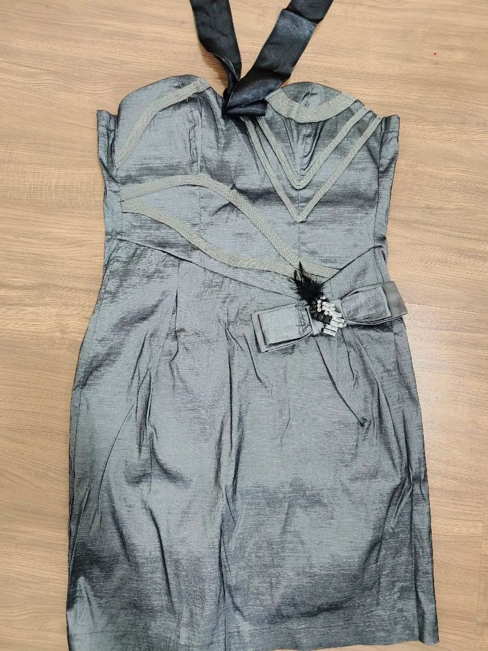 Vestido de festa prata - Foto 4