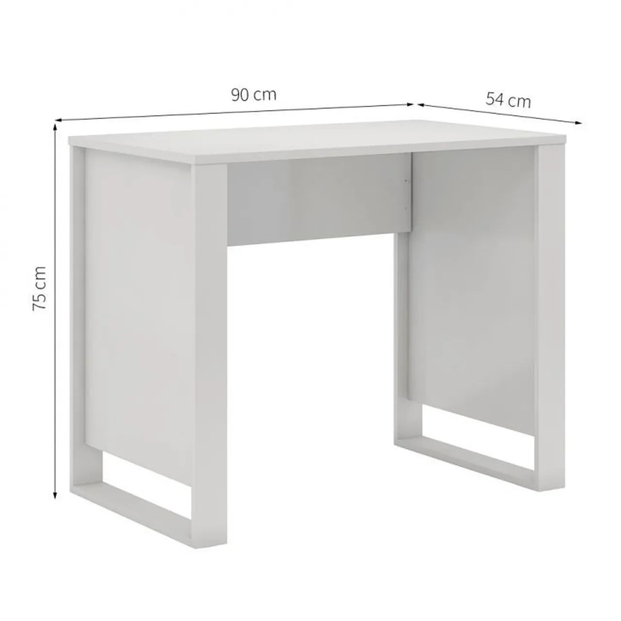 Mesa de Escritório Minimalista Branca - Foto 2