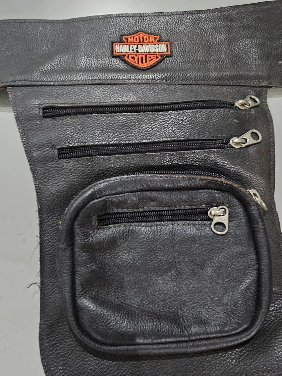 Bolsa de perna de Couro Harley Davidson - Foto 3