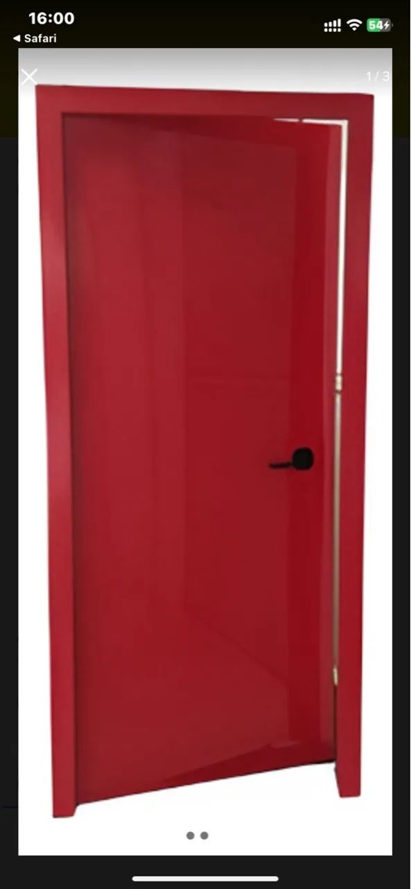 Porta corta fogo 90x2.10 completa pintada