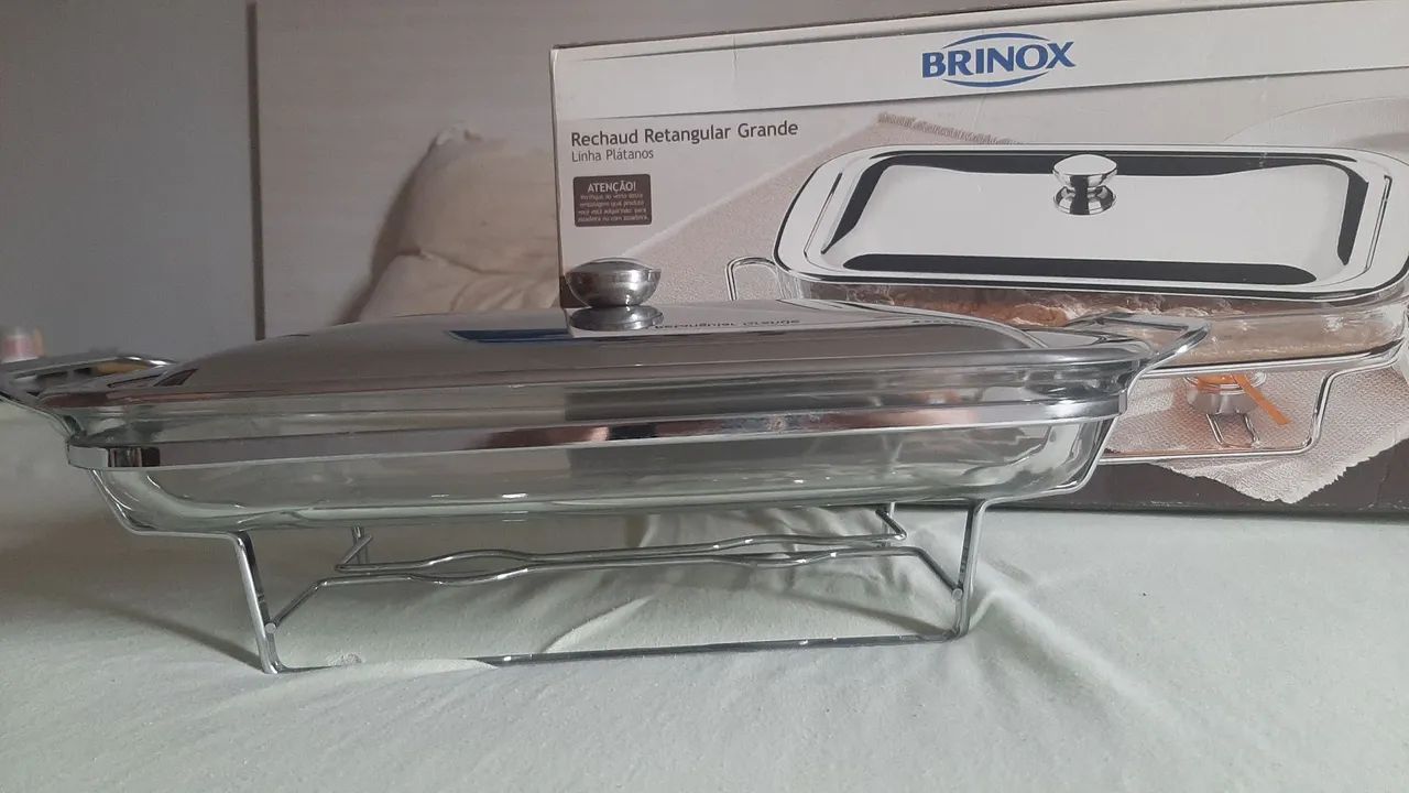 Rechaud Retangular Grande Brinox