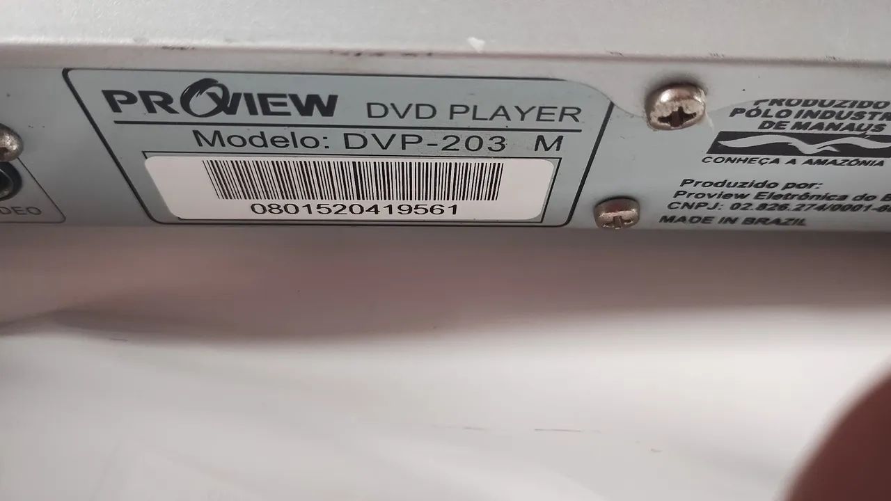 DVD player PROVIEW<br><br>DVD PLAYER<br><br>Modelo: DVP-203 M<br><br>DVD PLAYER<br><br>Modelo: DVP-203 M  - Foto 5