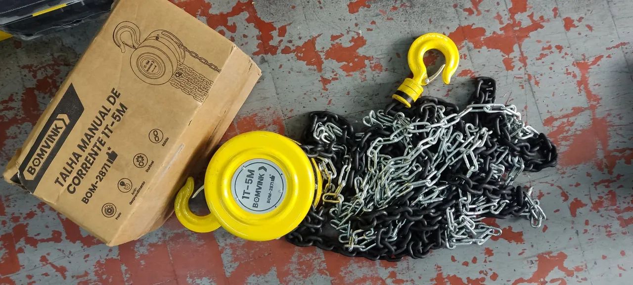 Talha Manual de Corrente 1T-5M - BOMVINK