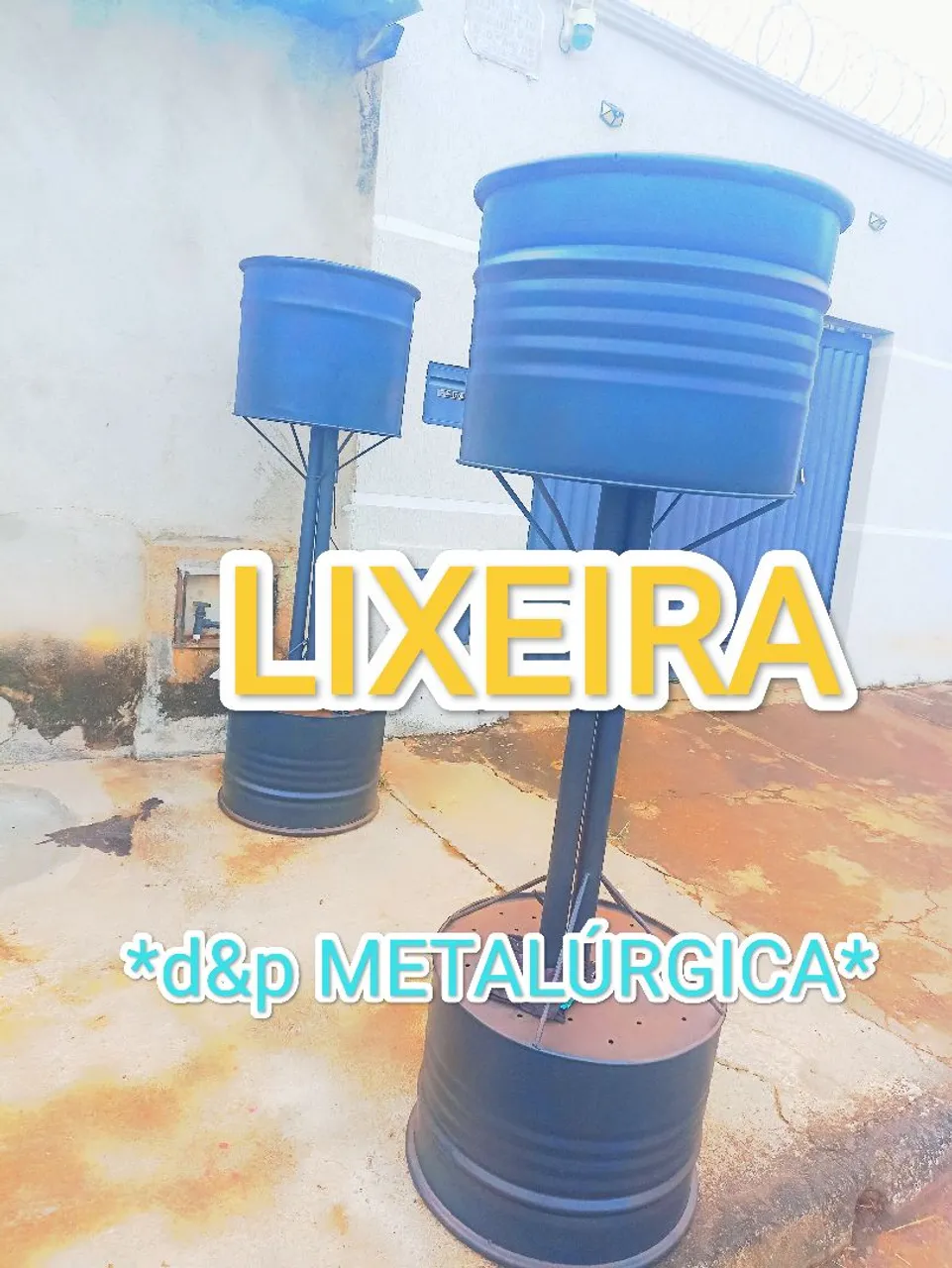Lixeiras de Metal Resistentes - D&P Metalúrgica