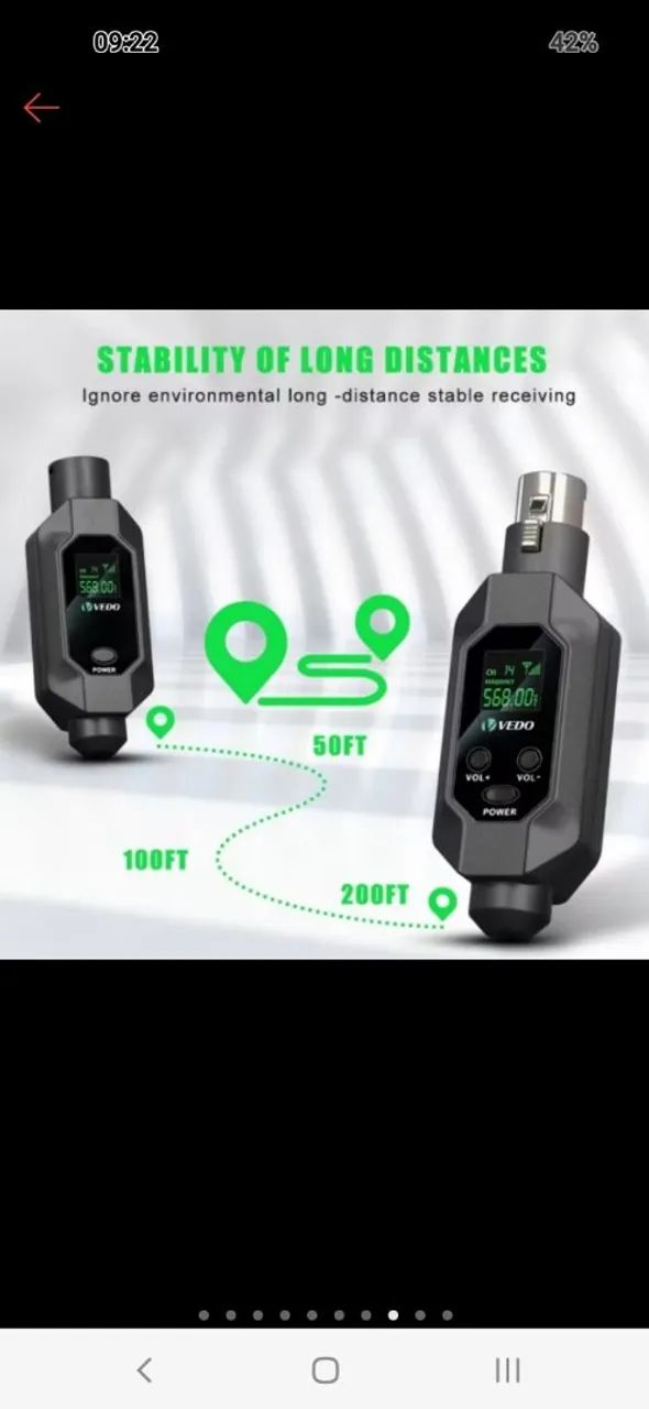 Conversor sem fio xlr - Foto 4