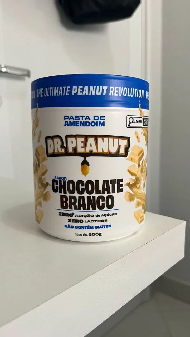Pasta de Amendoim Dr. Peanut Chocolate Branco - Zero Açúcar