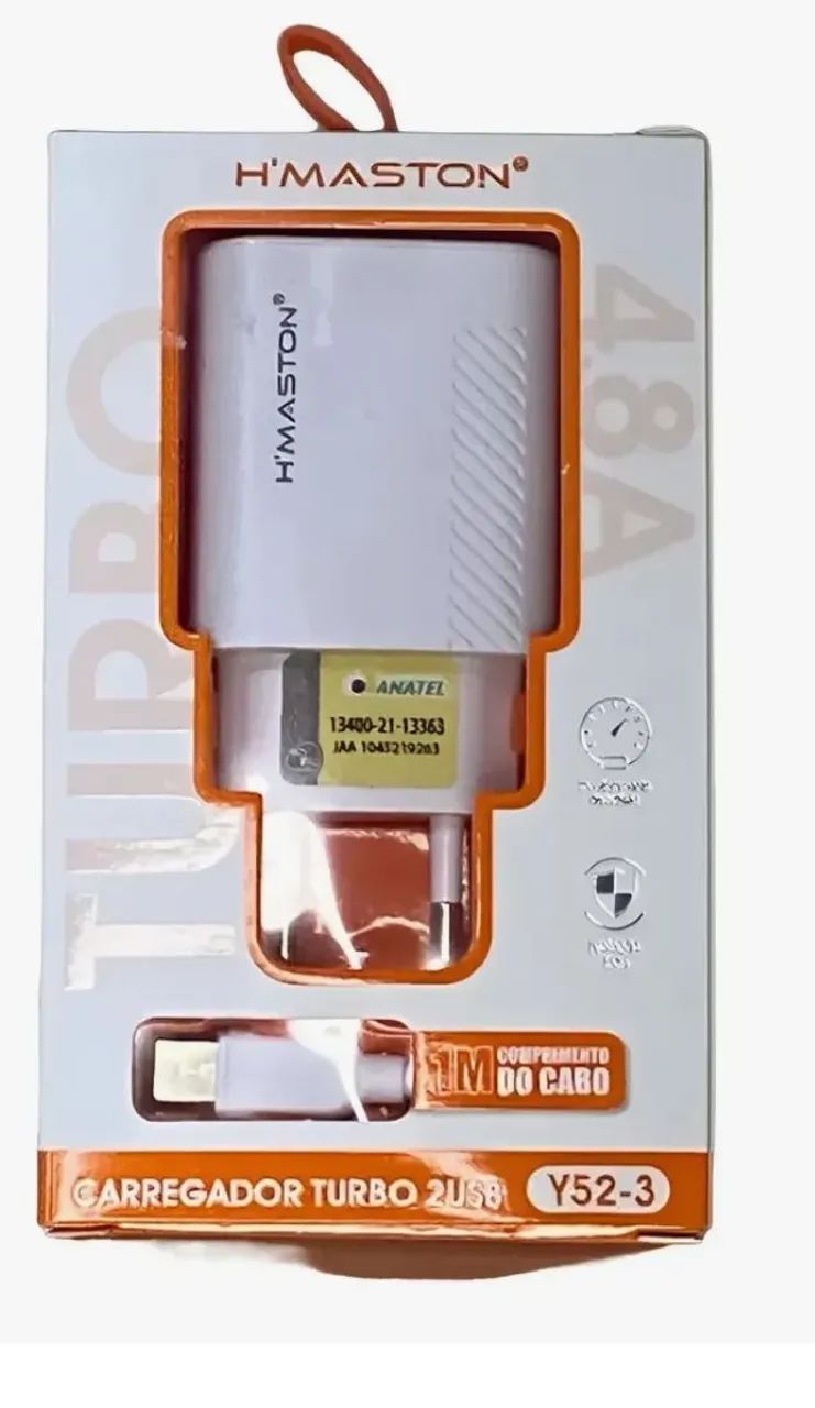 Carregador de celular rápido (turbo) para celulares Android 