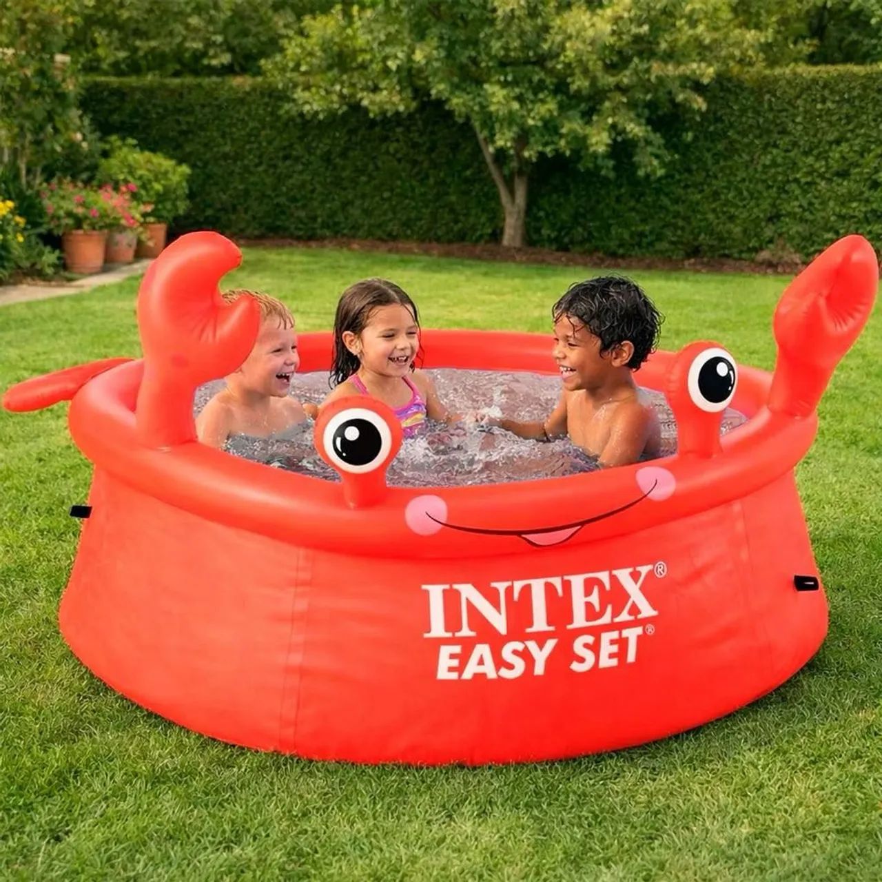 Lacrada!! Piscina Infantil Inflável Redonda Intex 880L Summer Carangueijo 1.83m x 51cm - Foto 4