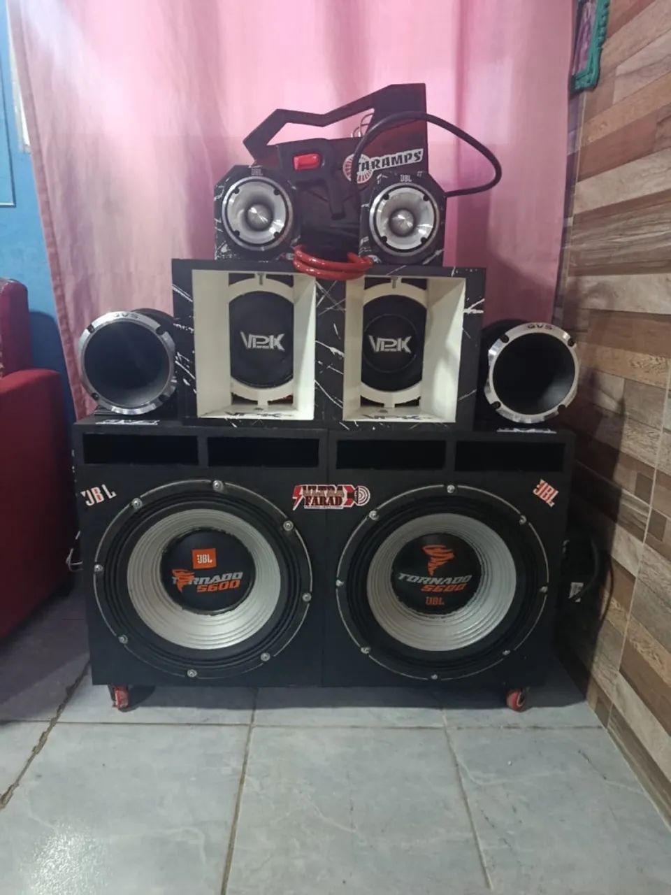 Paredão de som completo 
