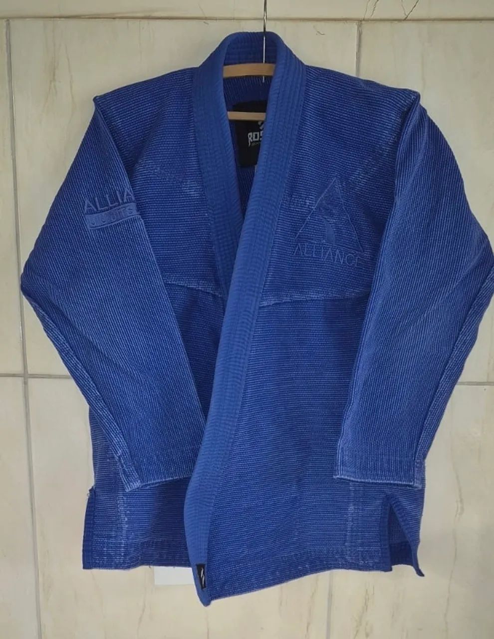 Kimono Alliance Rosan pro A0 azul usado - Foto 2