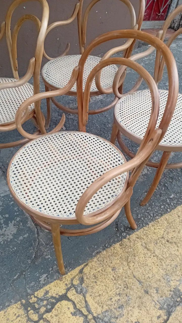 Conjunto de 5 cadeiras Thonet  - Foto 4