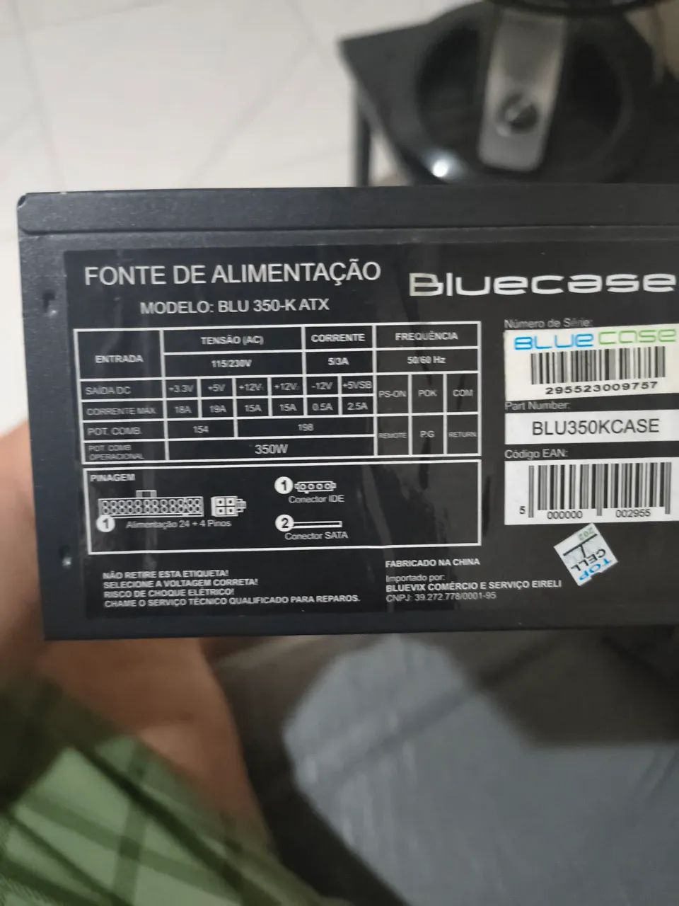 FONTE DE ALIMENTAÇÃO PC