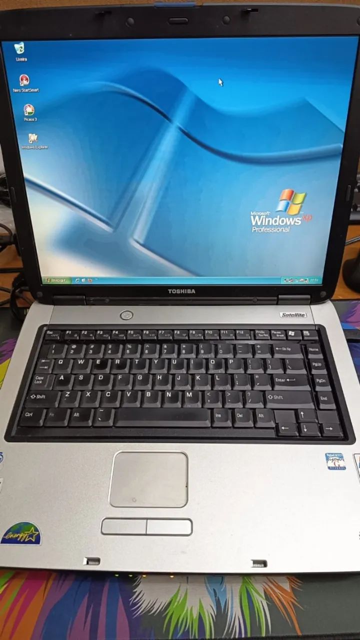 Notebook Toshiba Satellite A60 Azul VINTAGE - Notebooks - Lindóia