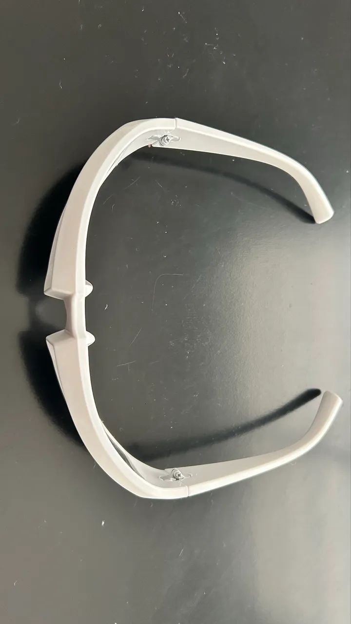Óculos Nine -Branco lentes azuladas  - Foto 3