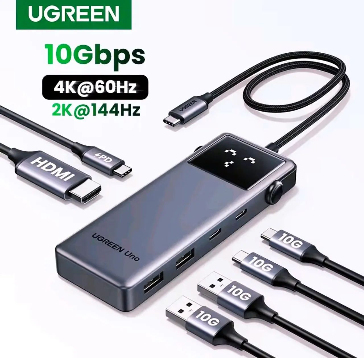 Hub USB ugreen 6 em 1 - NOVO - Foto 4