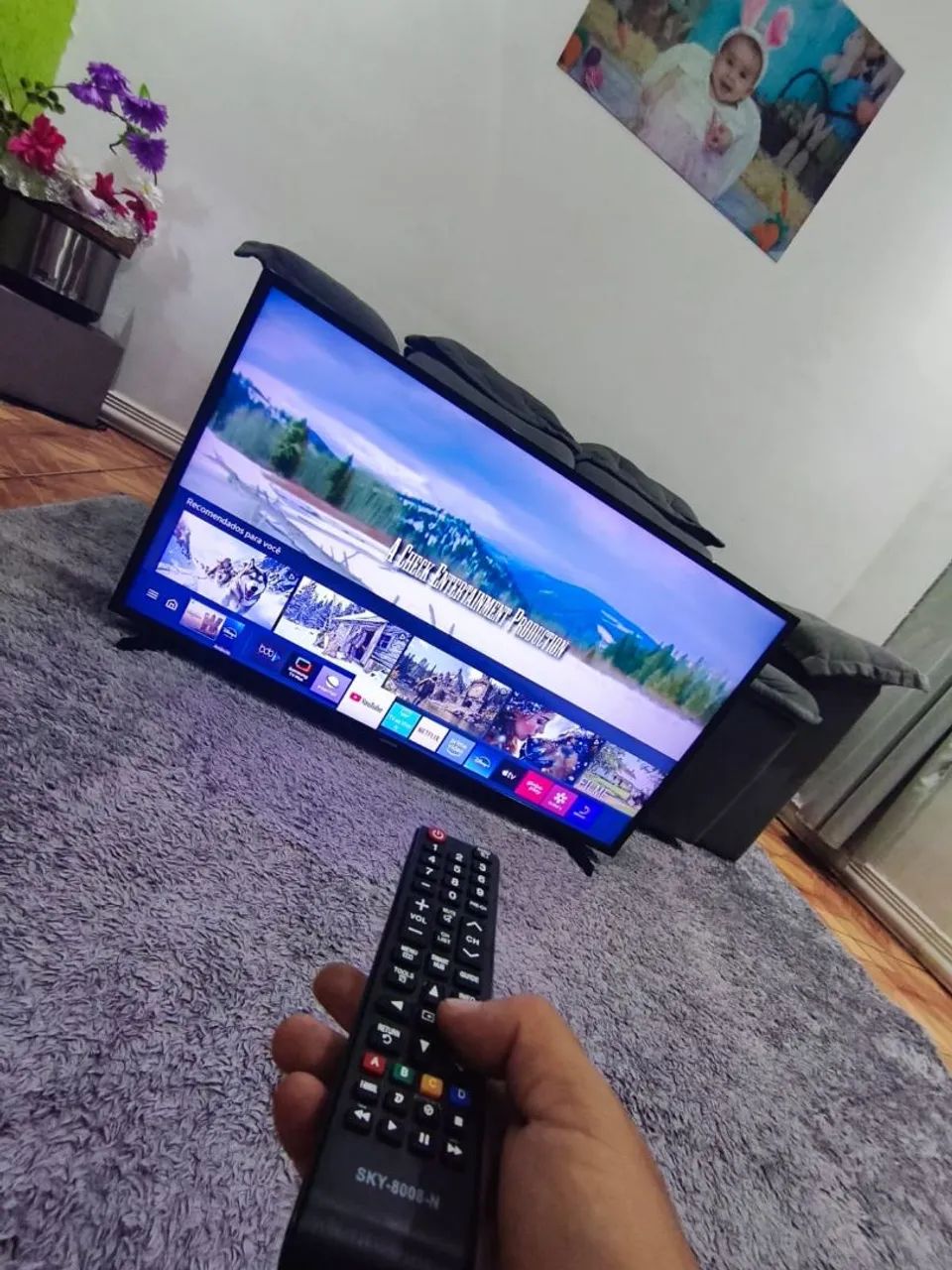SMART TV SAMSUNG 48 POLEGADAS TOP PERFEITA BARATA. R$1.200. ENTREGO!  - Foto 3