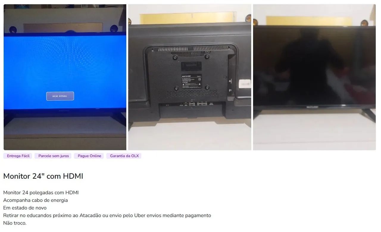 Vende-se monitor de 24 polegadas  - Foto 2
