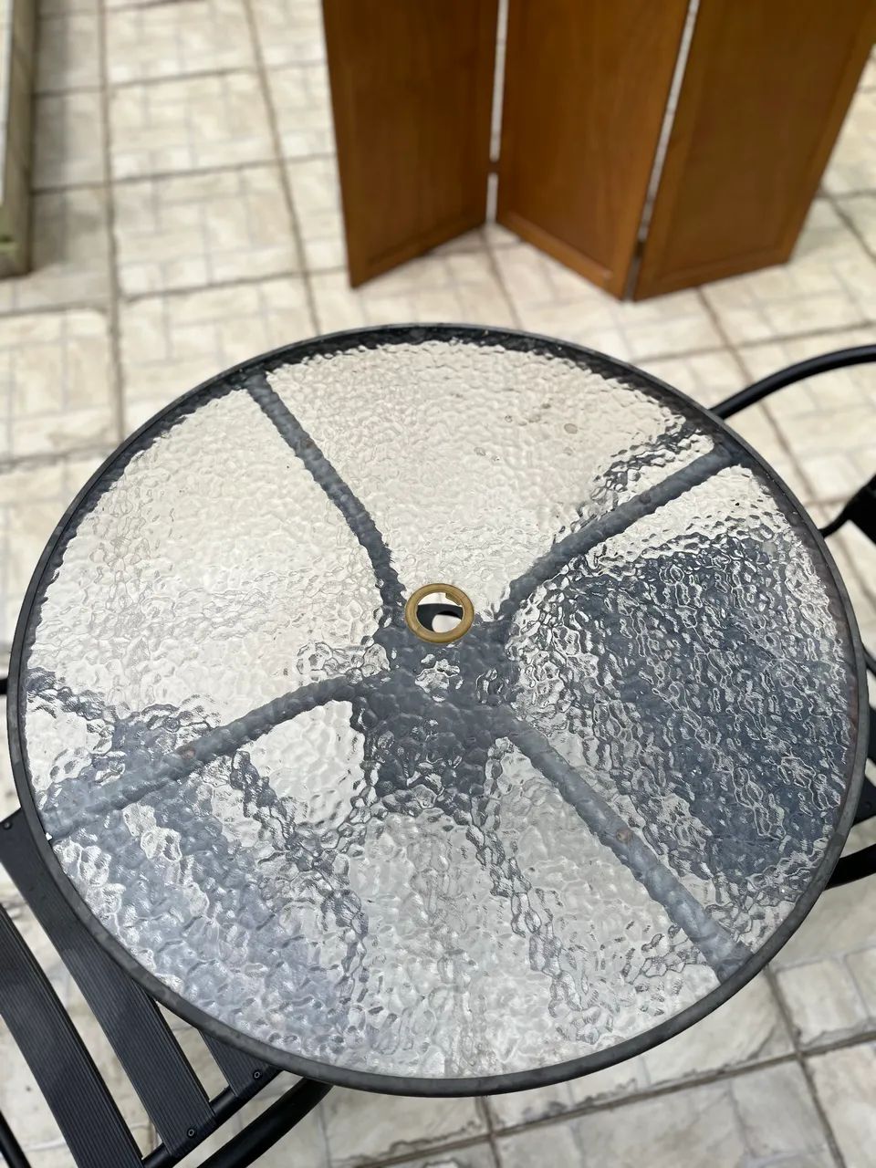 Mesa e cadeiras área externa 