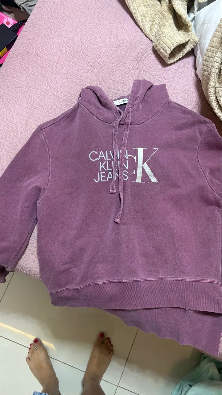 Casaco Calvin Klein destroyed- tam P. Seminovo - Foto 3