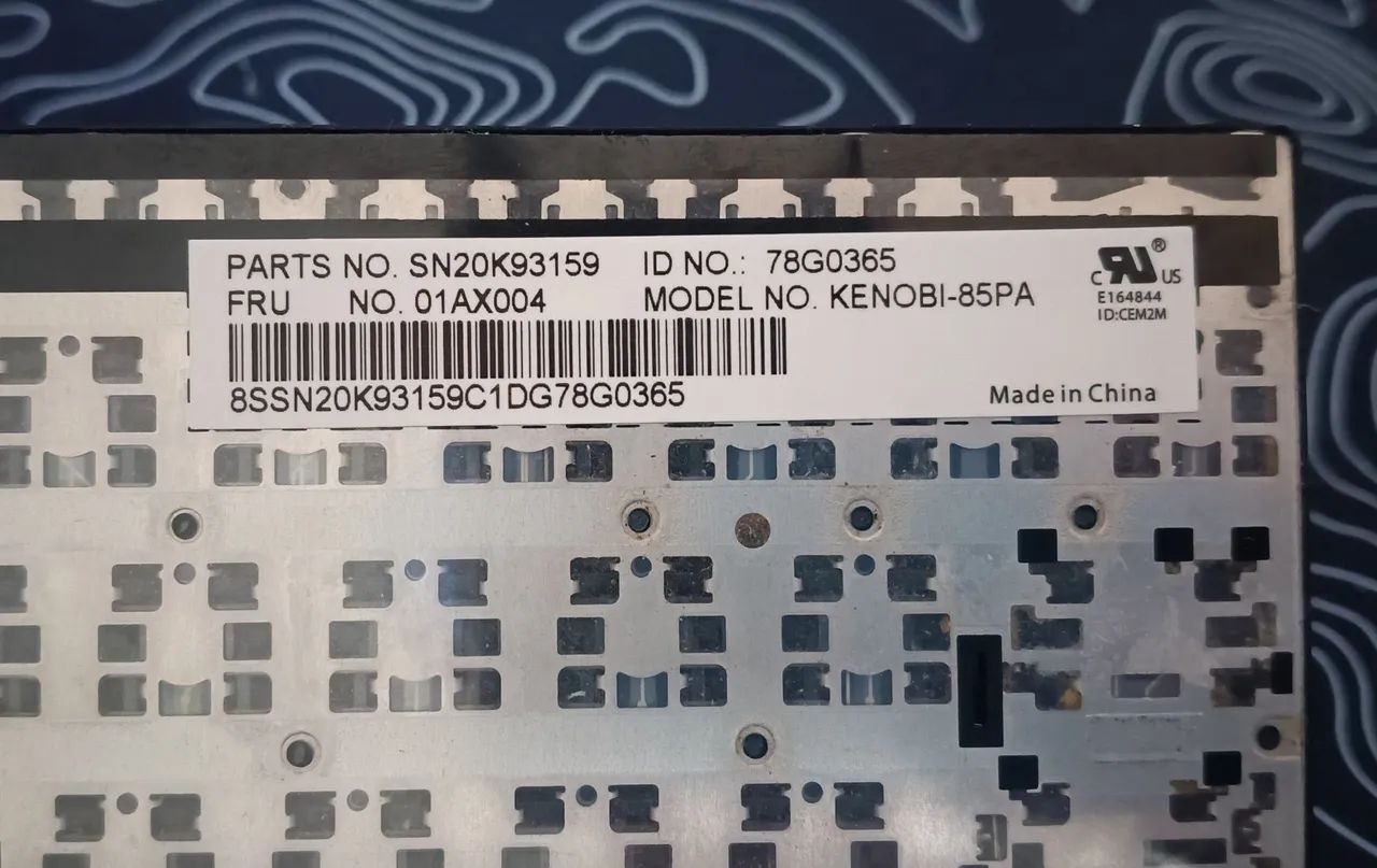 Teclado Notebook ThinkPad E470 E470c E475 Com Tecla 1 Ruim - Foto 3