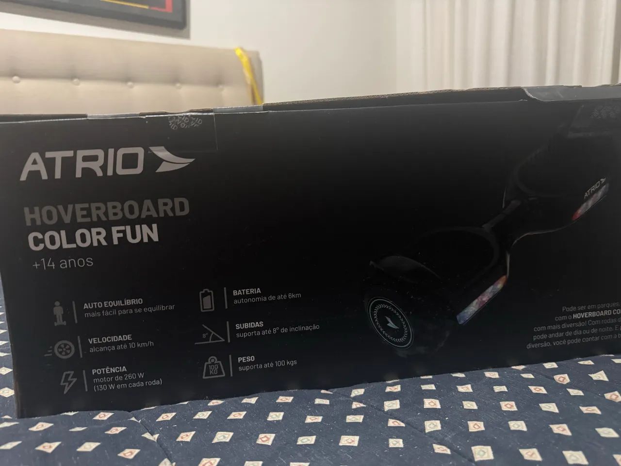 Hoverboard Original Skate Elétrico 6.5 Preto Led Bluetooth - Foto 4