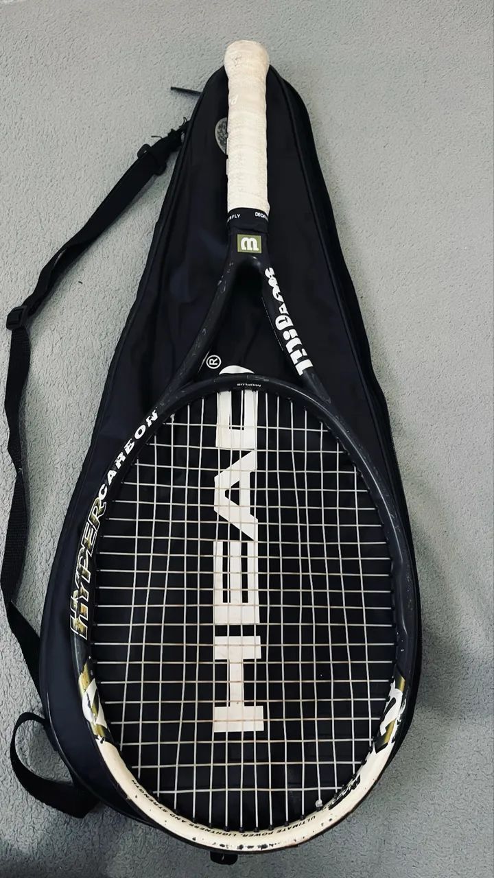 Raquete Wilson nCode n4 Midplus Hyper Carbon com Capa