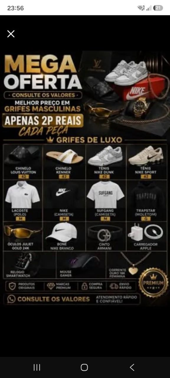 Grifes masculinas