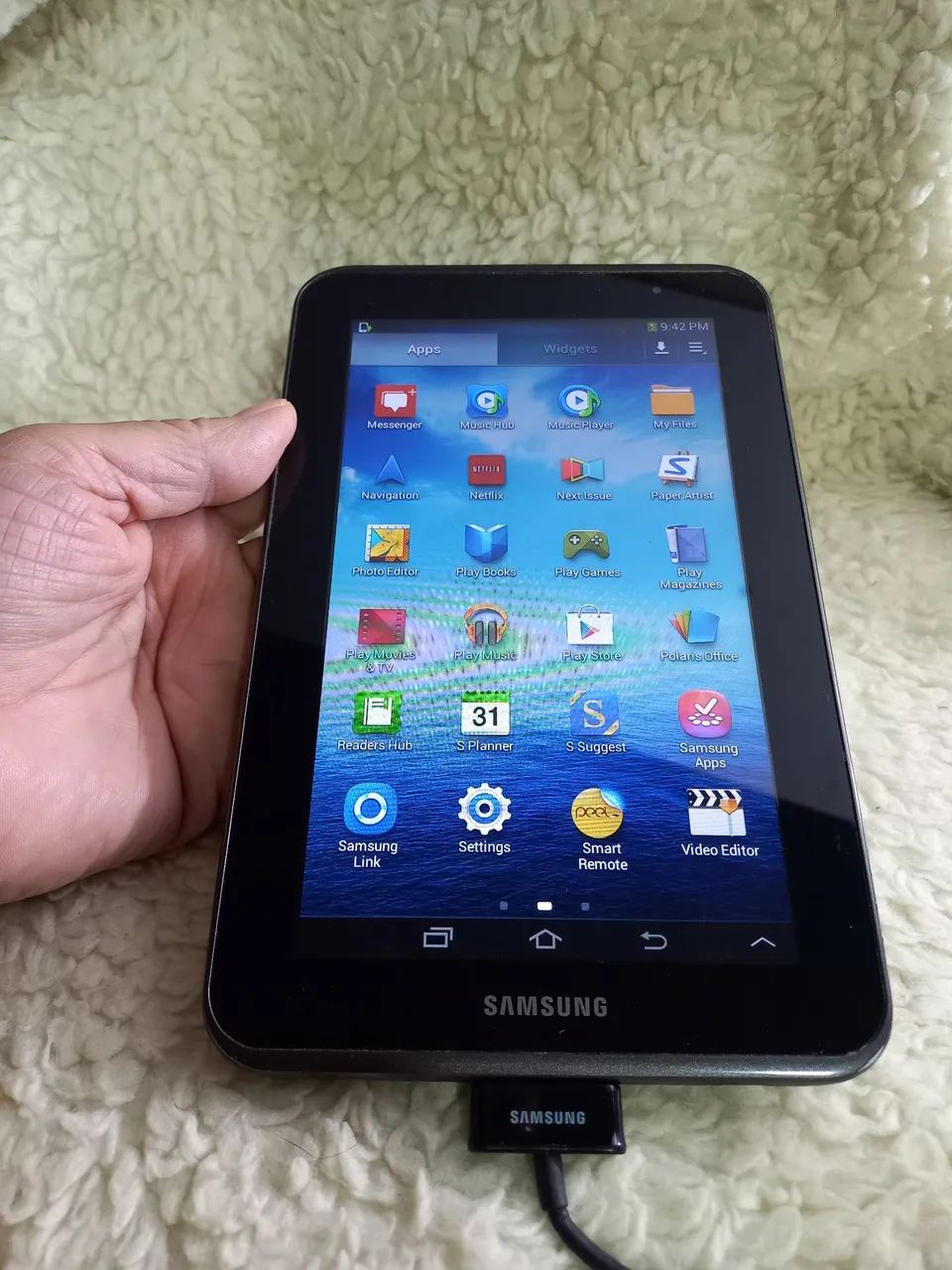 Tablet Samsung 7 Pol Funcionando Com Play Store e Cabo - Foto 4
