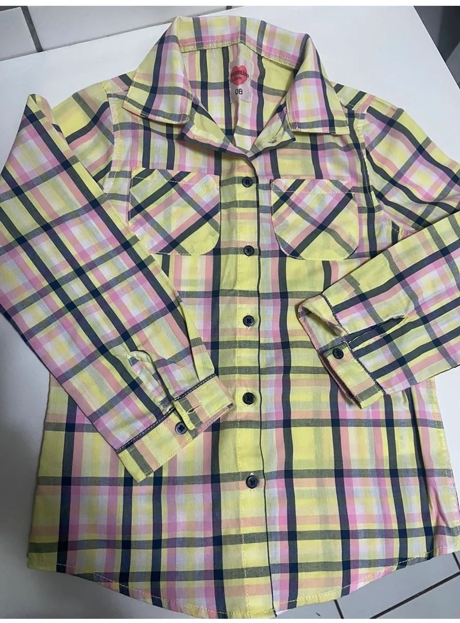 Camisa xadrez menina 