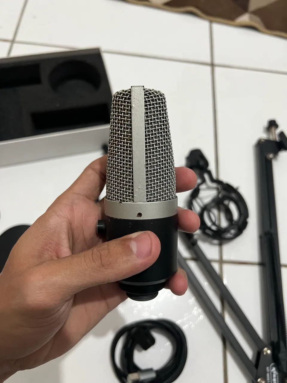 Kit Microfone Fifine K670 + Braço articulado - Foto 3