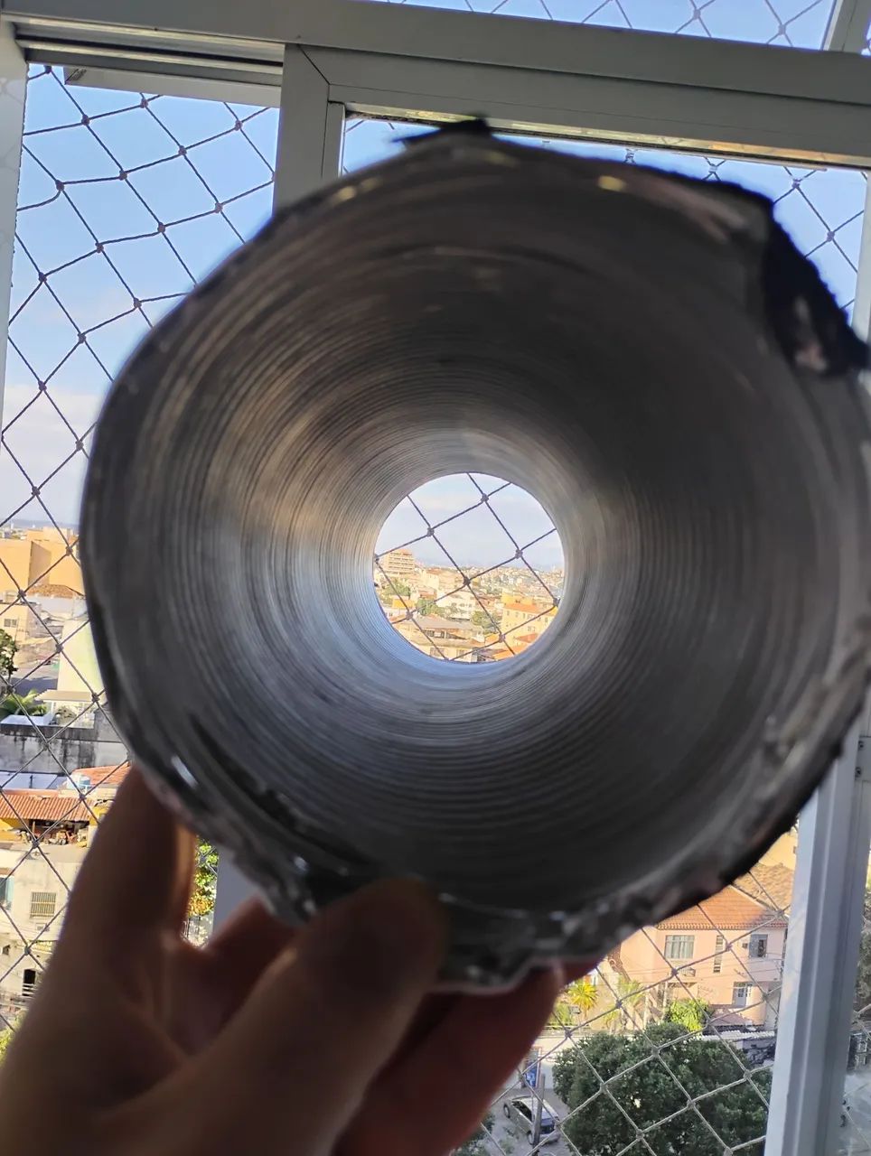 Duto semi flexível para aquecedor a gás com 1.5 metros e 125 mm de diametro e 5 polegadas - Foto 3
