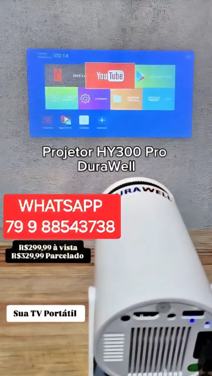 Projetor 4 Lançamentos ( 79.9 8854_3738 )+ ORIGINAL + LACRADO  HY320 MINI HY300  HY350