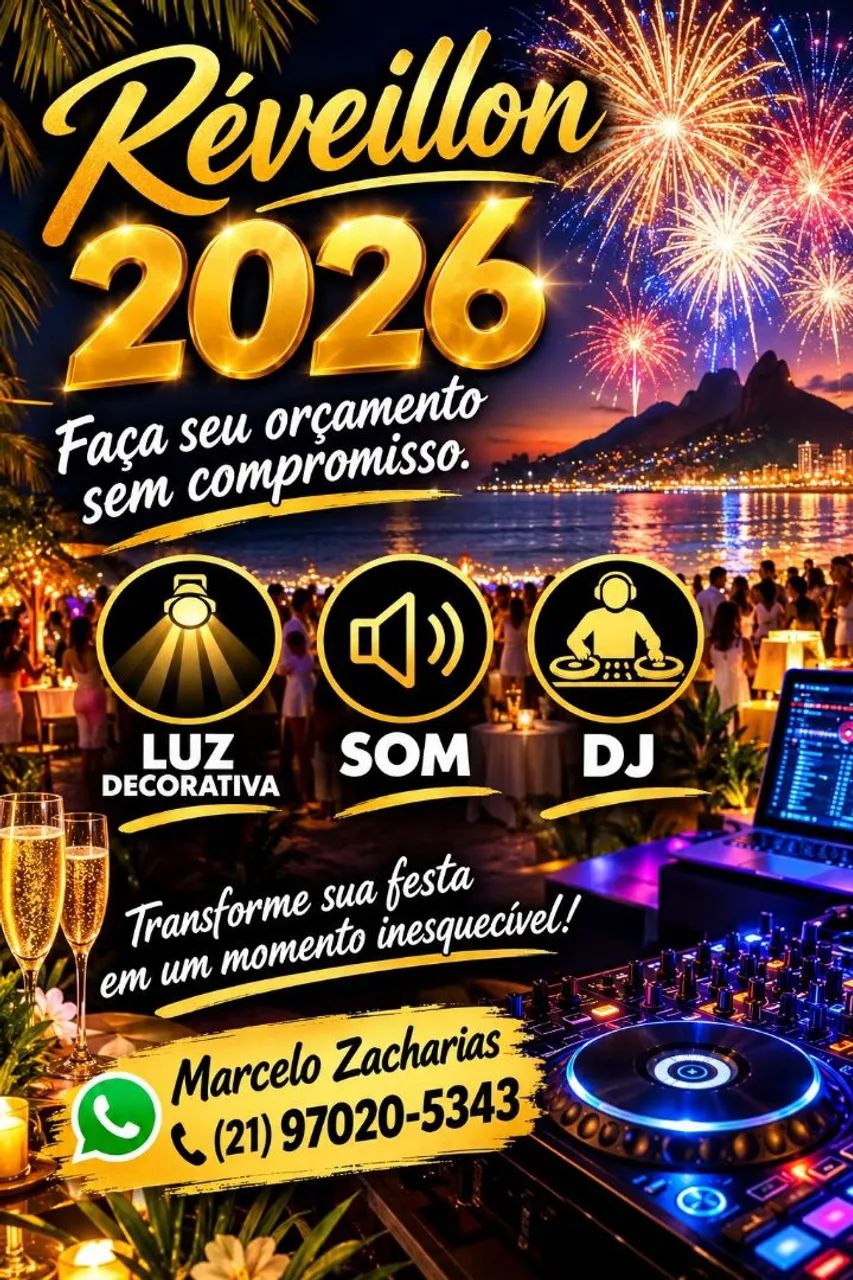 Som, iluminação,efeitos e DJ
