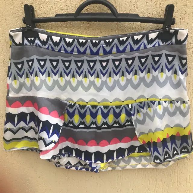 Short Saia Com Estampa Geométrica Da Marca Chocoleite - Foto 2