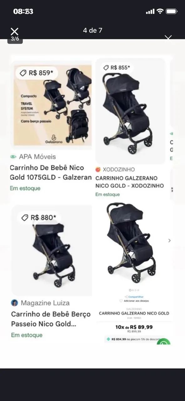 Carrinho de bebê  GALZERANO  - Foto 5