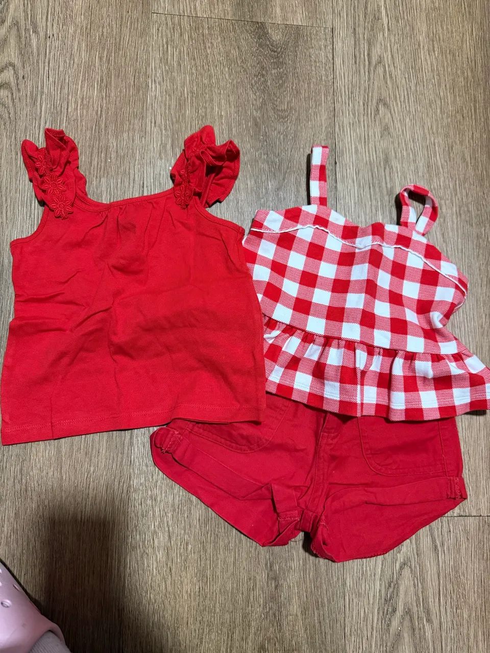 Conjunto vermelho Janie e Jack TAM 2