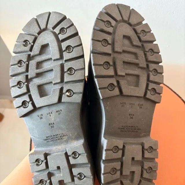 mocassin de couro preto - Foto 3