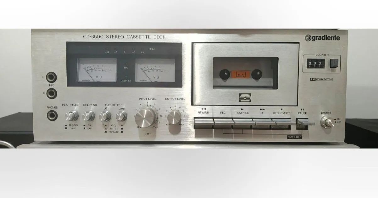 Vendo tape deck gradiente CP3500 LINDO!